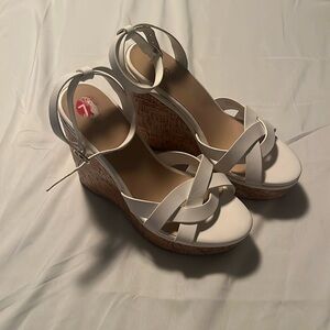 Aldo white heels